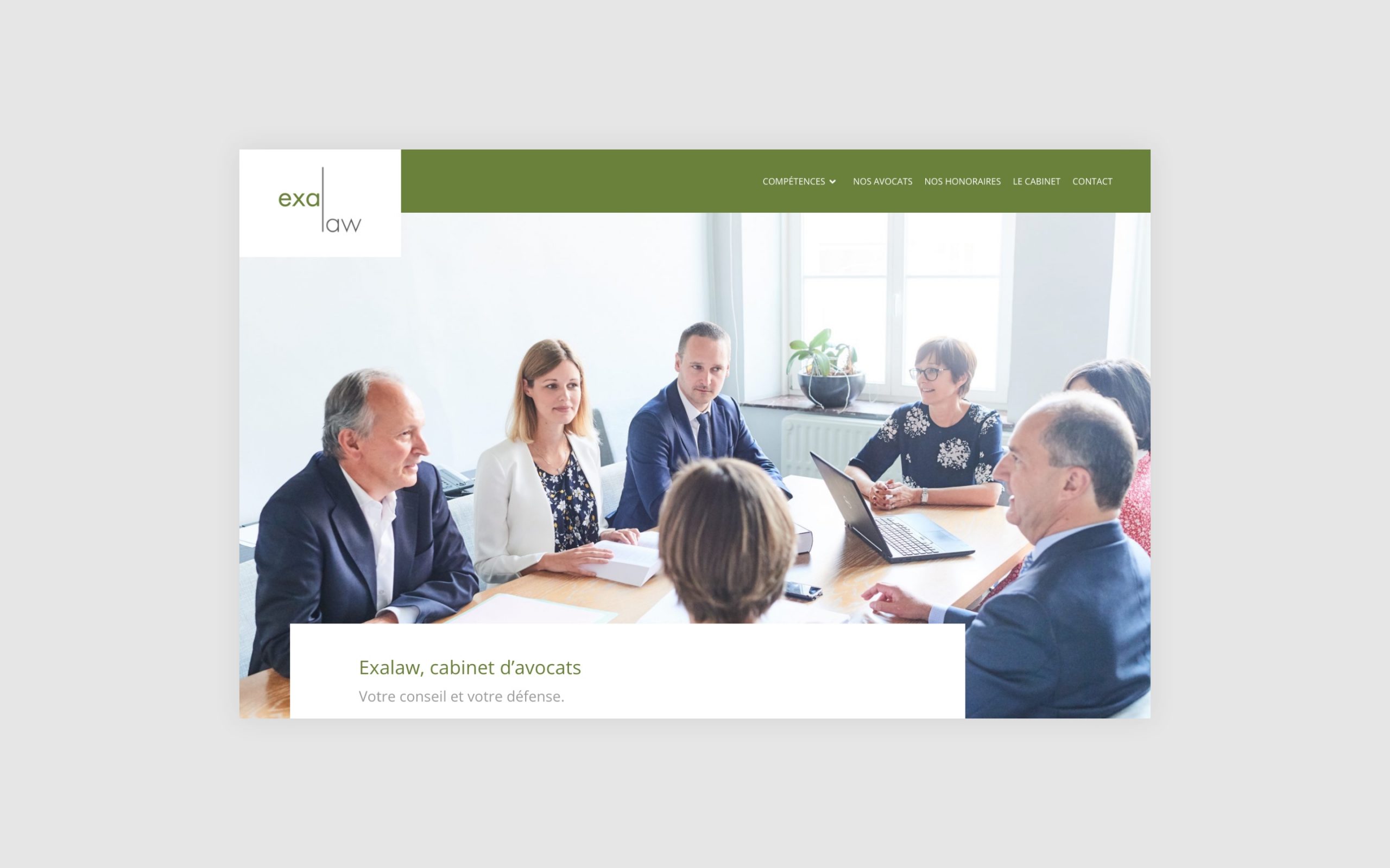 Création de site internet pour un cabinet d’avocats situé à Nivelles